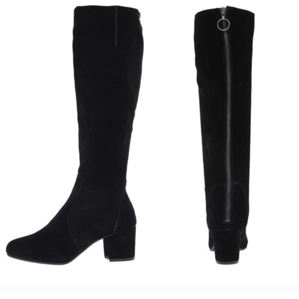 Steve Madden Haydun Suede Black Boots